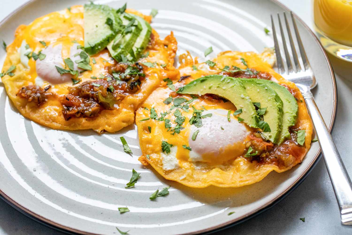 Corn Chip Crusted Fried Eggs coated in crushed Traditional Mitten Chips