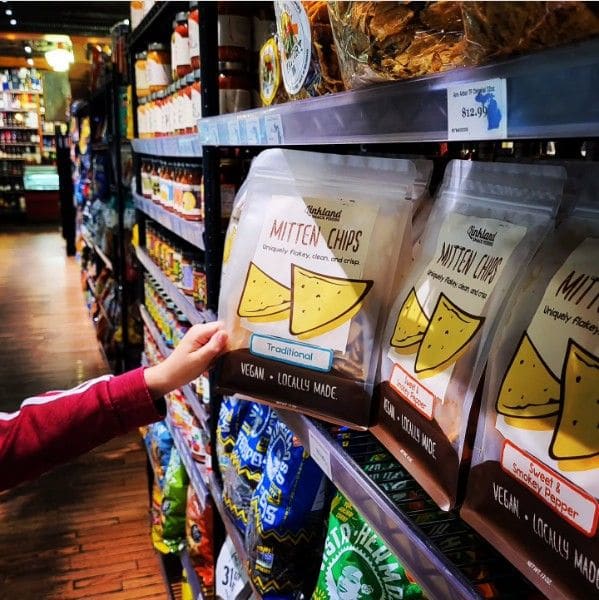 Mitten Chips available at Martha's in Grand Rapids
